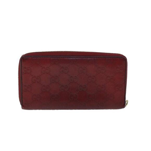Pre Loved GUCCI GG Canvas ssima Long Wallet Wine Red 282477 Auth 54060 - Picture 2 of 10